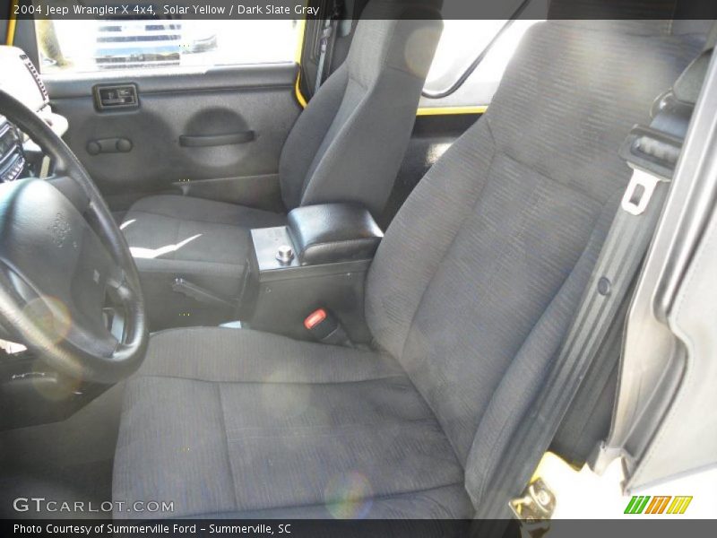 Solar Yellow / Dark Slate Gray 2004 Jeep Wrangler X 4x4