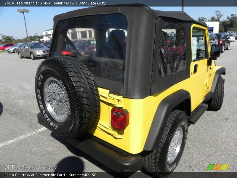 Solar Yellow / Dark Slate Gray 2004 Jeep Wrangler X 4x4