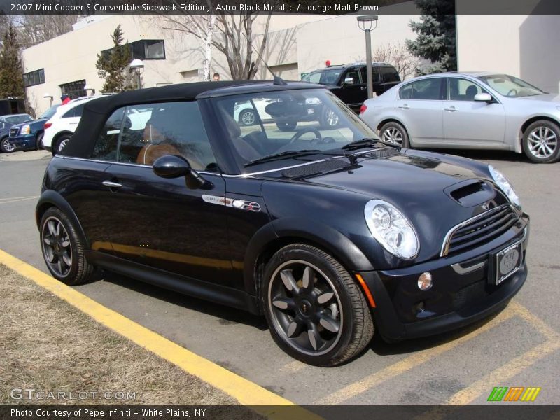 Astro Black Metallic / Lounge Malt Brown 2007 Mini Cooper S Convertible Sidewalk Edition