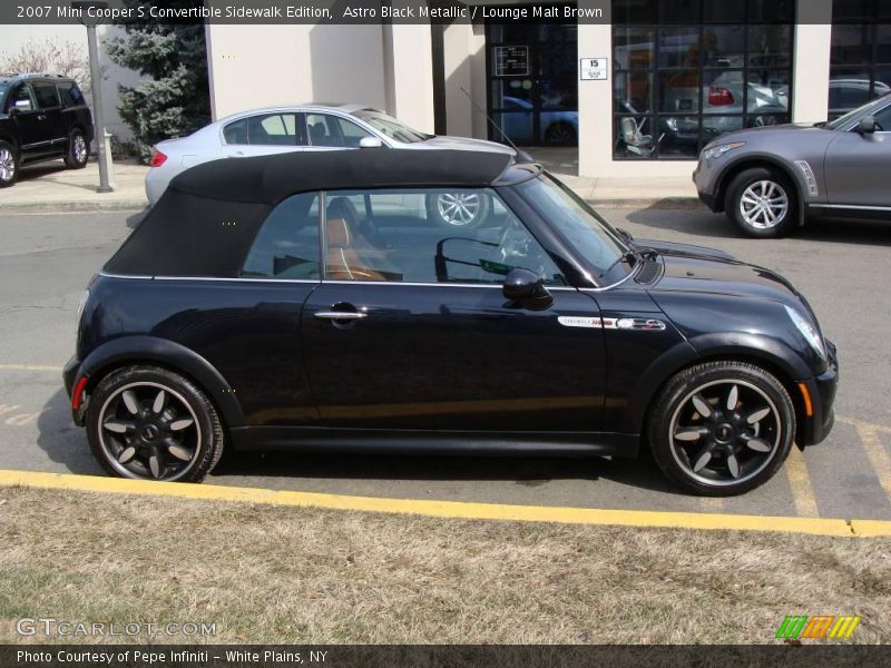 Astro Black Metallic / Lounge Malt Brown 2007 Mini Cooper S Convertible Sidewalk Edition
