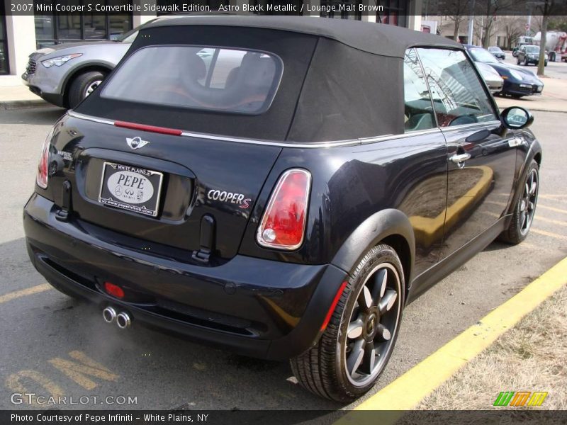 Astro Black Metallic / Lounge Malt Brown 2007 Mini Cooper S Convertible Sidewalk Edition