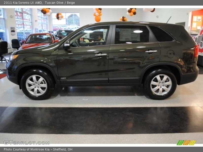 Tuscan Olive / Beige 2011 Kia Sorento LX AWD