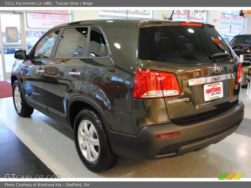 Tuscan Olive / Beige 2011 Kia Sorento LX AWD