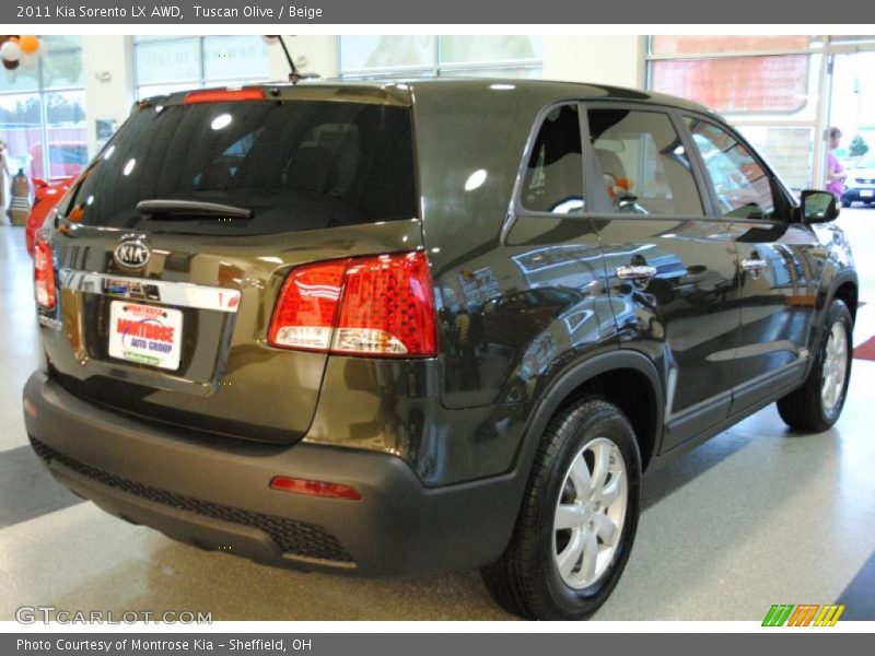 Tuscan Olive / Beige 2011 Kia Sorento LX AWD