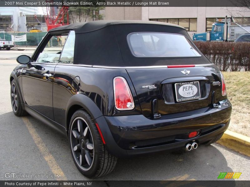 Astro Black Metallic / Lounge Malt Brown 2007 Mini Cooper S Convertible Sidewalk Edition