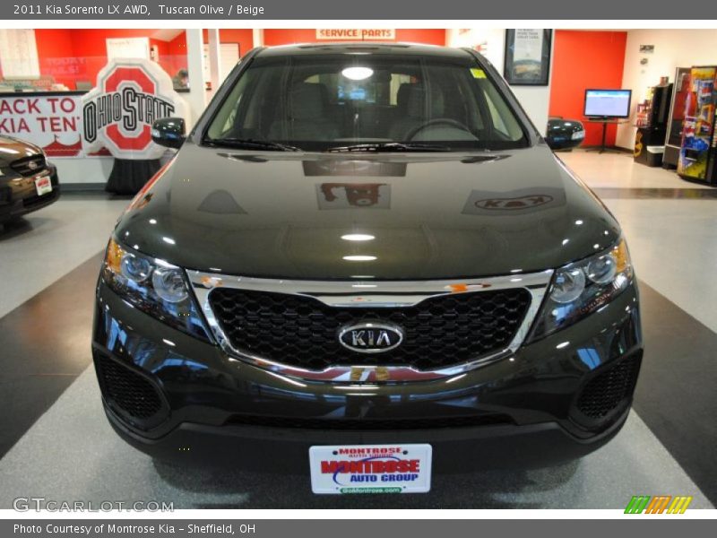 Tuscan Olive / Beige 2011 Kia Sorento LX AWD