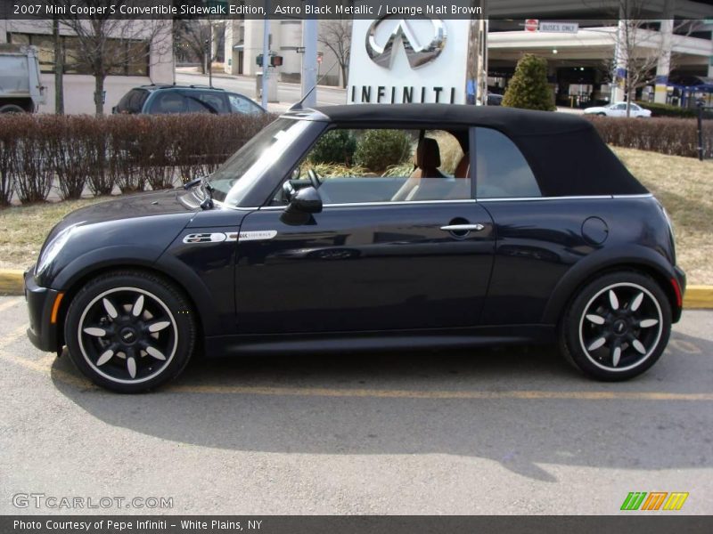 Astro Black Metallic / Lounge Malt Brown 2007 Mini Cooper S Convertible Sidewalk Edition