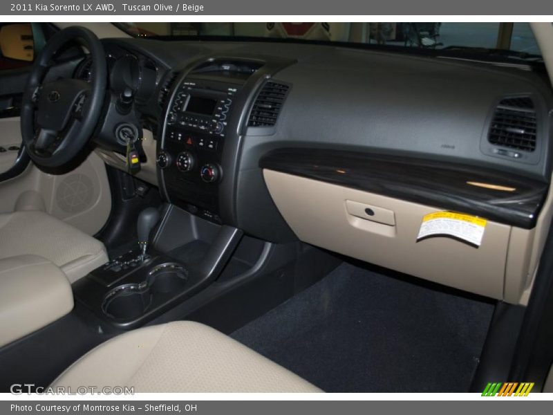 Tuscan Olive / Beige 2011 Kia Sorento LX AWD