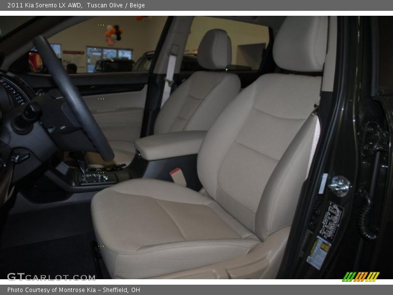 Tuscan Olive / Beige 2011 Kia Sorento LX AWD