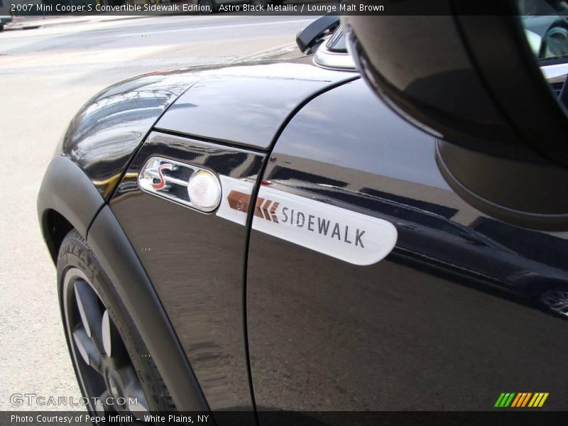 Astro Black Metallic / Lounge Malt Brown 2007 Mini Cooper S Convertible Sidewalk Edition