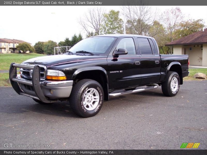 Black / Dark Slate Gray 2002 Dodge Dakota SLT Quad Cab 4x4
