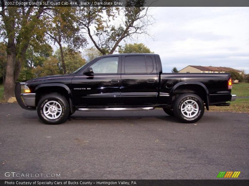 Black / Dark Slate Gray 2002 Dodge Dakota SLT Quad Cab 4x4