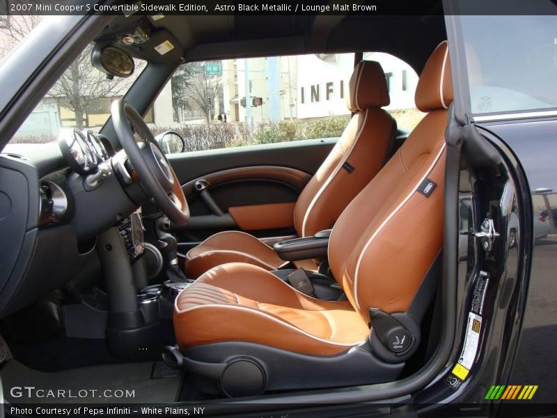 Astro Black Metallic / Lounge Malt Brown 2007 Mini Cooper S Convertible Sidewalk Edition