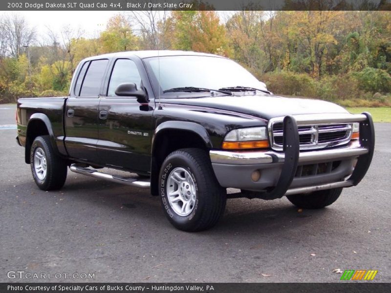 Black / Dark Slate Gray 2002 Dodge Dakota SLT Quad Cab 4x4