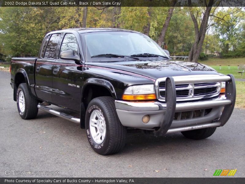 Black / Dark Slate Gray 2002 Dodge Dakota SLT Quad Cab 4x4