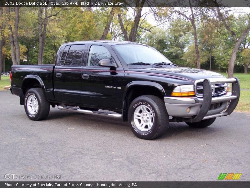 Black / Dark Slate Gray 2002 Dodge Dakota SLT Quad Cab 4x4
