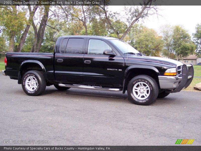 Black / Dark Slate Gray 2002 Dodge Dakota SLT Quad Cab 4x4