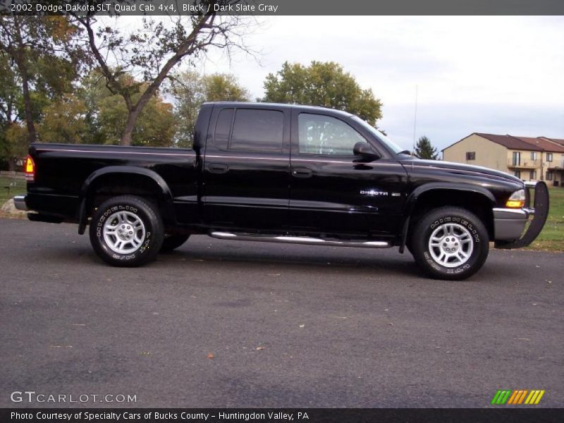 Black / Dark Slate Gray 2002 Dodge Dakota SLT Quad Cab 4x4