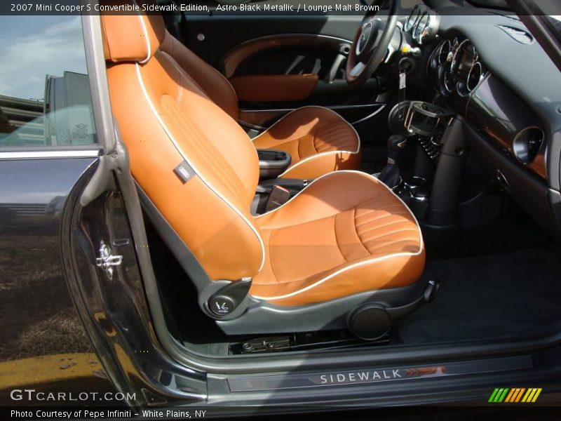 Astro Black Metallic / Lounge Malt Brown 2007 Mini Cooper S Convertible Sidewalk Edition