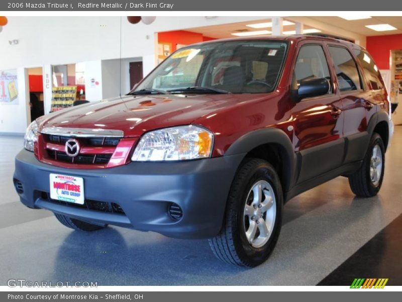 Redfire Metallic / Dark Flint Gray 2006 Mazda Tribute i