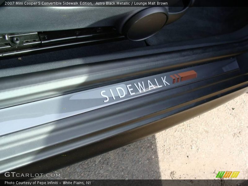 Astro Black Metallic / Lounge Malt Brown 2007 Mini Cooper S Convertible Sidewalk Edition