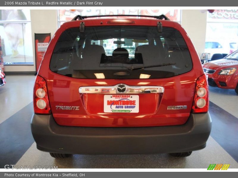 Redfire Metallic / Dark Flint Gray 2006 Mazda Tribute i
