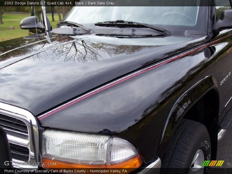 Black / Dark Slate Gray 2002 Dodge Dakota SLT Quad Cab 4x4
