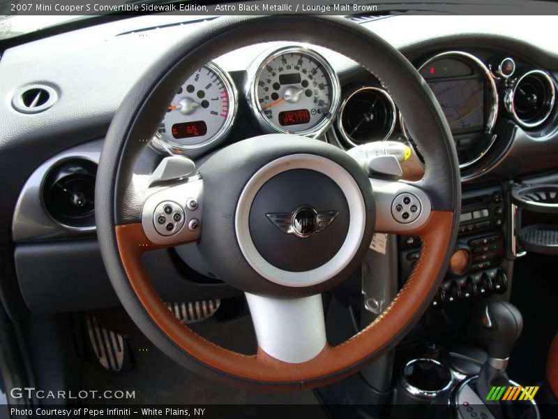 Astro Black Metallic / Lounge Malt Brown 2007 Mini Cooper S Convertible Sidewalk Edition