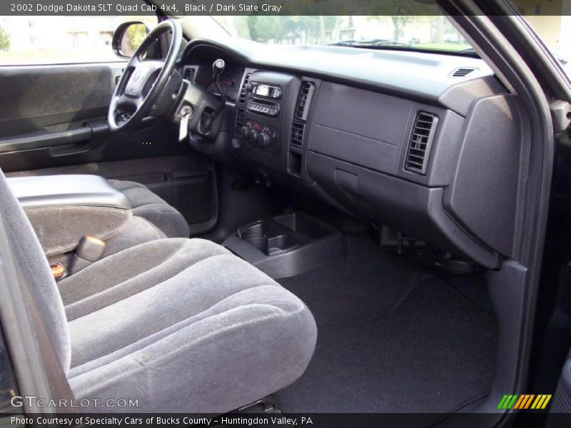 Black / Dark Slate Gray 2002 Dodge Dakota SLT Quad Cab 4x4