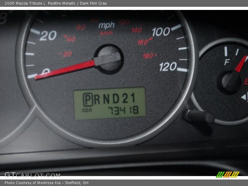 Redfire Metallic / Dark Flint Gray 2006 Mazda Tribute i