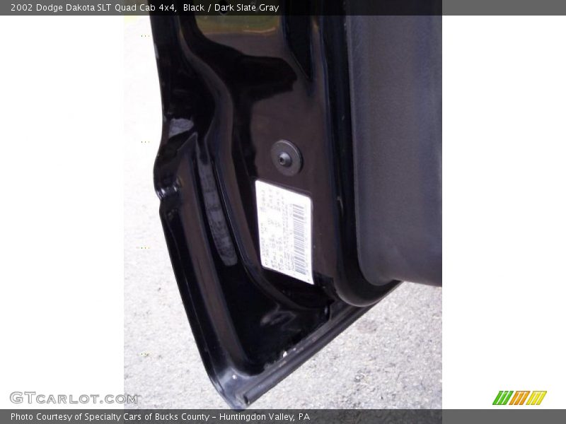 Black / Dark Slate Gray 2002 Dodge Dakota SLT Quad Cab 4x4