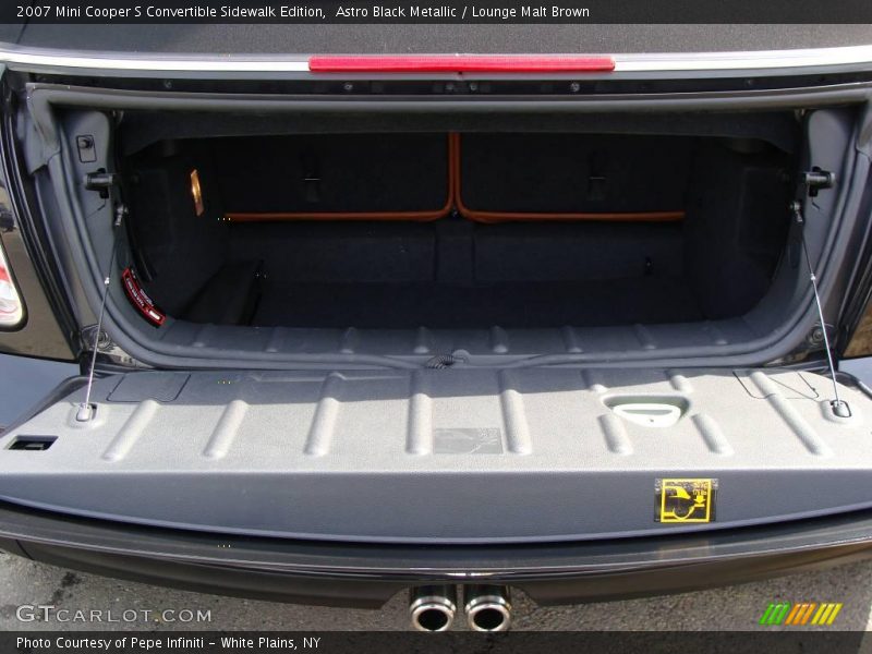 Astro Black Metallic / Lounge Malt Brown 2007 Mini Cooper S Convertible Sidewalk Edition