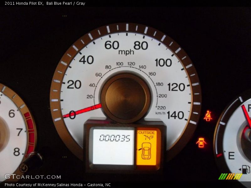 Bali Blue Pearl / Gray 2011 Honda Pilot EX