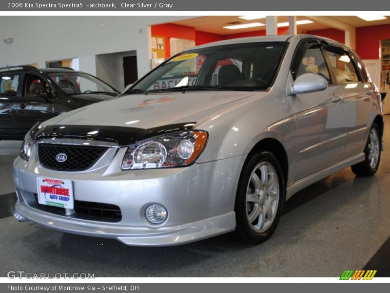 Clear Silver / Gray 2006 Kia Spectra Spectra5 Hatchback