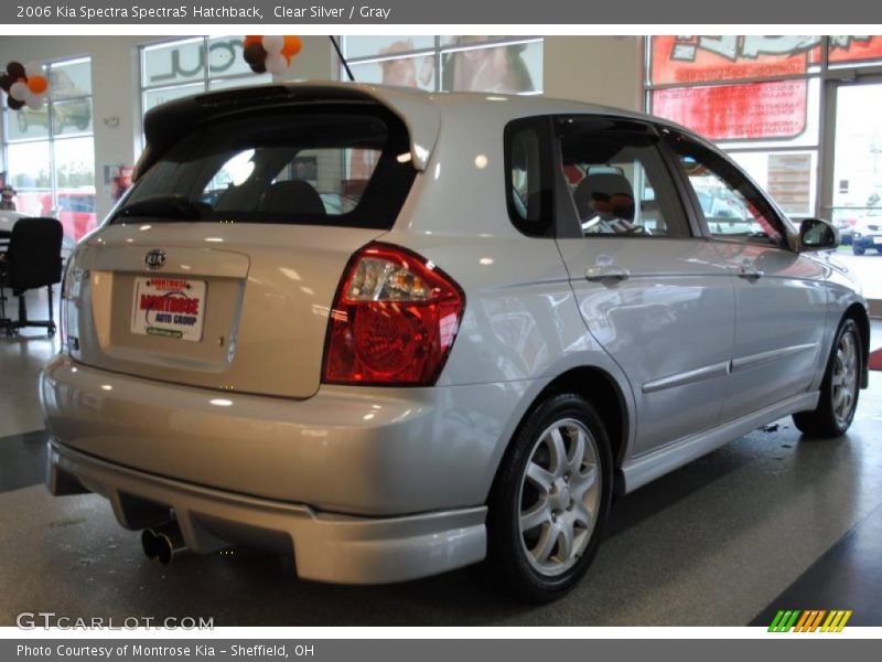 Clear Silver / Gray 2006 Kia Spectra Spectra5 Hatchback