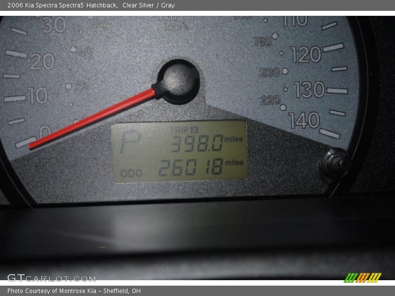 Clear Silver / Gray 2006 Kia Spectra Spectra5 Hatchback