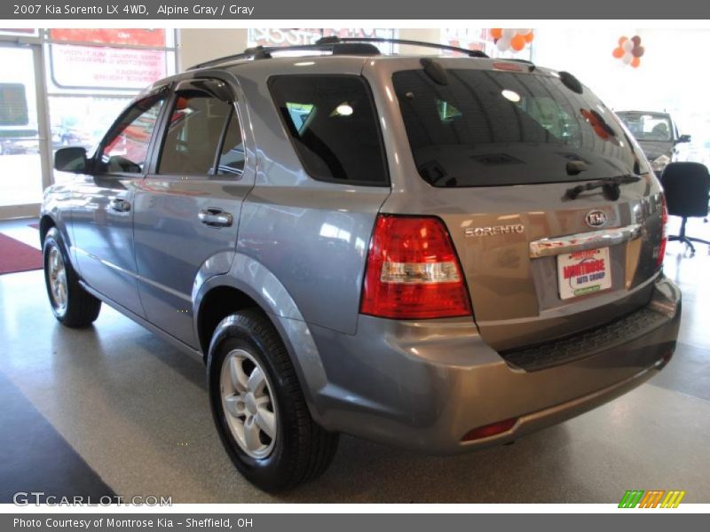 Alpine Gray / Gray 2007 Kia Sorento LX 4WD