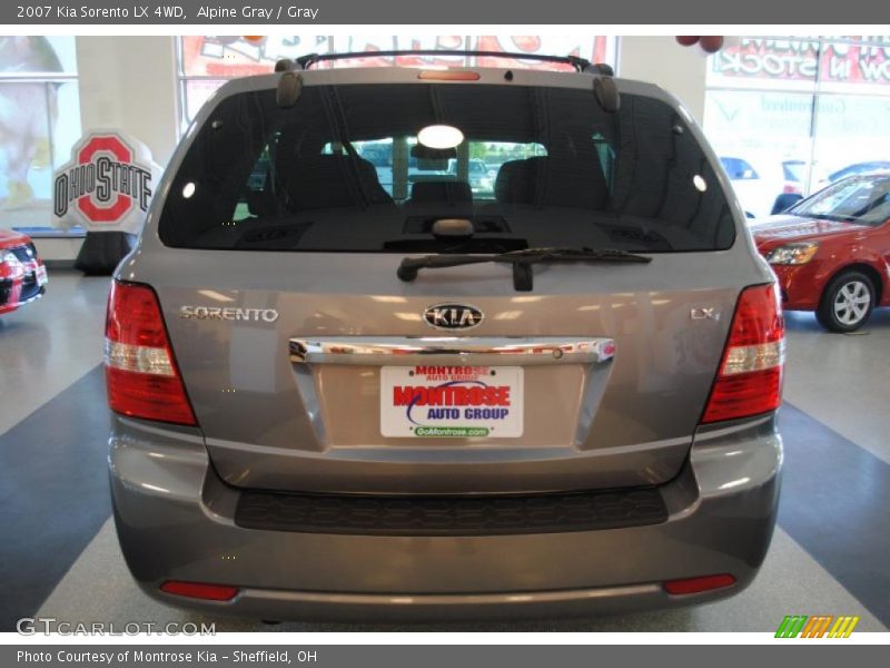 Alpine Gray / Gray 2007 Kia Sorento LX 4WD
