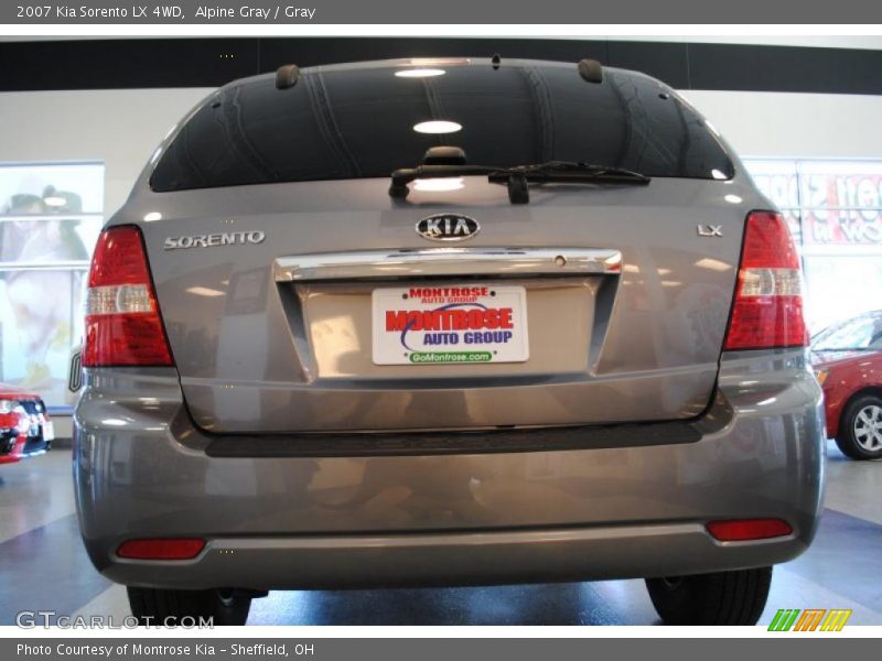 Alpine Gray / Gray 2007 Kia Sorento LX 4WD