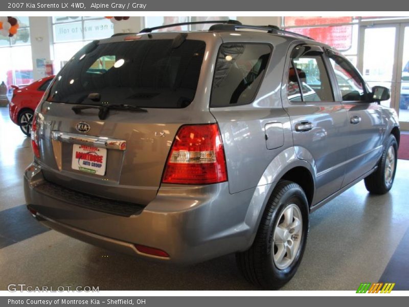 Alpine Gray / Gray 2007 Kia Sorento LX 4WD
