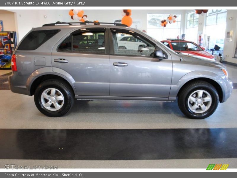 Alpine Gray / Gray 2007 Kia Sorento LX 4WD