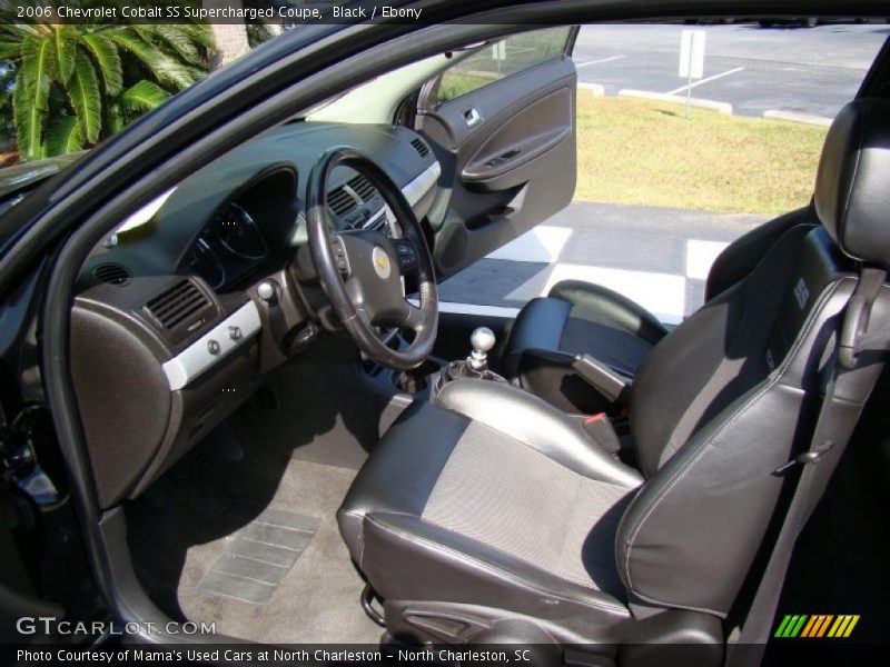  2006 Cobalt SS Supercharged Coupe Ebony Interior