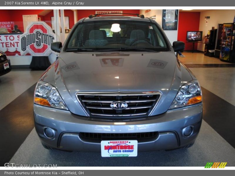 Alpine Gray / Gray 2007 Kia Sorento LX 4WD