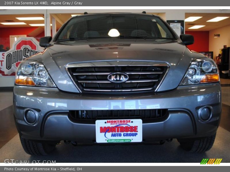 Alpine Gray / Gray 2007 Kia Sorento LX 4WD