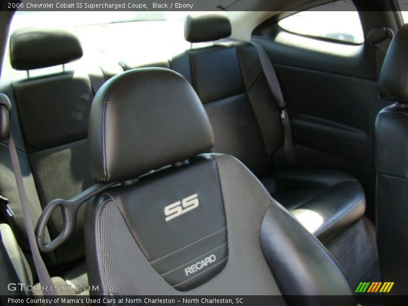  2006 Cobalt SS Supercharged Coupe Ebony Interior