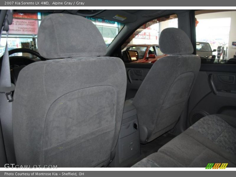 Alpine Gray / Gray 2007 Kia Sorento LX 4WD