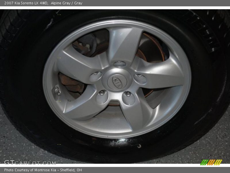 Alpine Gray / Gray 2007 Kia Sorento LX 4WD
