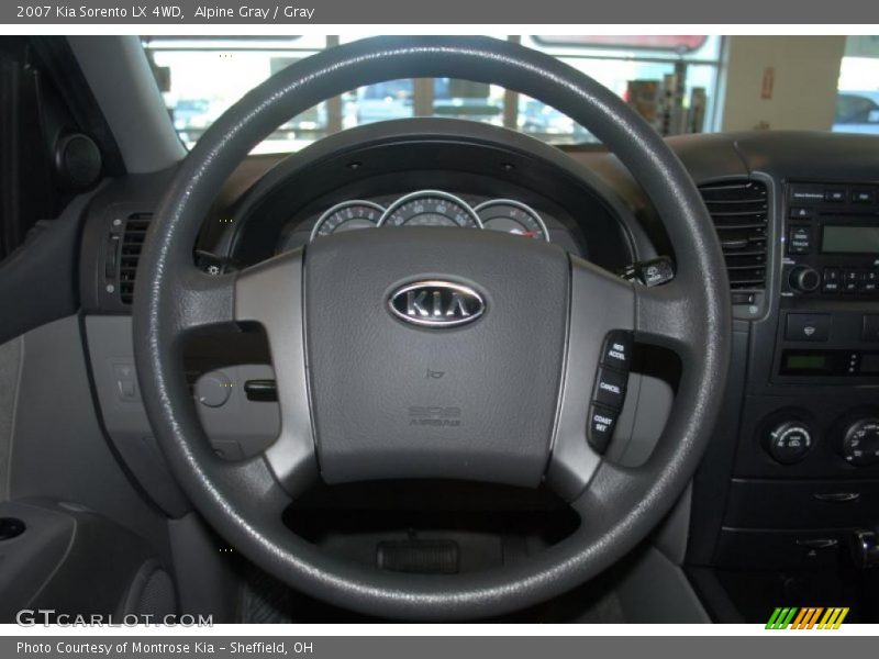 Alpine Gray / Gray 2007 Kia Sorento LX 4WD