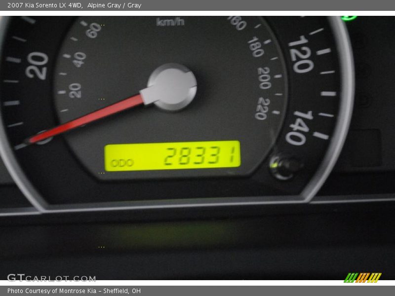 Alpine Gray / Gray 2007 Kia Sorento LX 4WD
