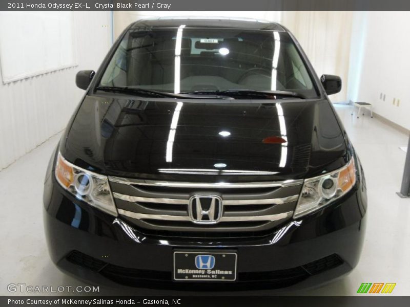 Crystal Black Pearl / Gray 2011 Honda Odyssey EX-L